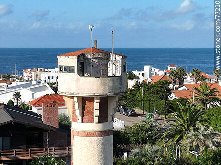 Aerial view of the weather station tower - Punta del Este and its near resorts - URUGUAY. Photo #77210