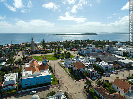 Aerial view of La Candelaria church and lighthouse - Punta del Este and its near resorts - URUGUAY. Photo #77167