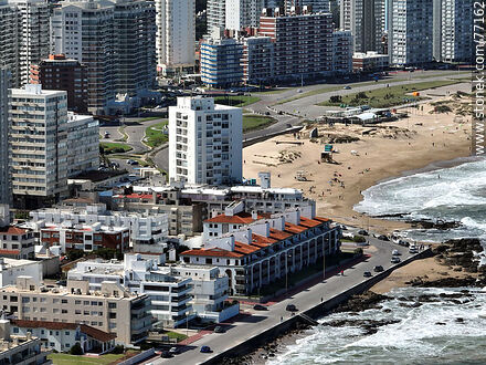 Aerial view of the Emir and Brava beach - Punta del Este and its near resorts - URUGUAY. Photo #77162
