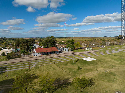 Aerial view of the train station recycled for tourism - San José - URUGUAY. Photo #77498