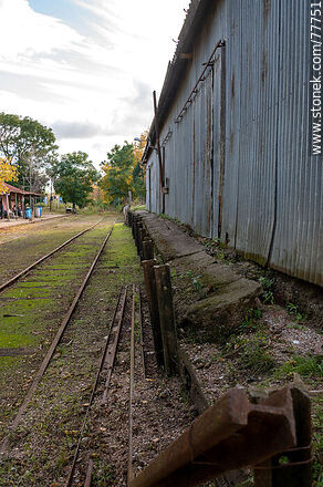 Estación de trenes de Piedras de Afilar - Departamento de Canelones - URUGUAY. Foto No. 77751