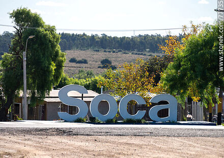 Soca sign - Department of Canelones - URUGUAY. Photo #77735