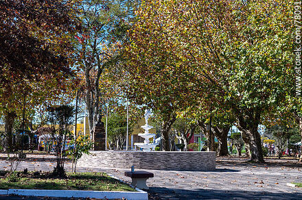 Plaza de Batlle y Ordóñez - Departamento de Lavalleja - URUGUAY. Foto No. 78091