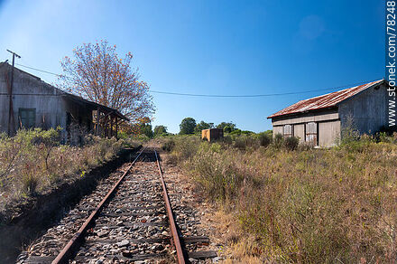 Estación de trenes de Zapicán - Departamento de Lavalleja - URUGUAY. Foto No. 78248