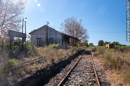 Estación de trenes de Zapicán - Departamento de Lavalleja - URUGUAY. Foto No. 78247