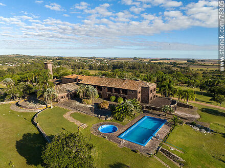 Aerial view of the Fortín de San Miguel hotel - Department of Rocha - URUGUAY. Photo #78305