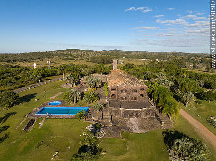 Aerial view of the Fortín de San Miguel hotel - Department of Rocha - URUGUAY. Photo #78307