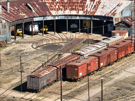 Aerial view of the Nico Perez Train Station - Department of Florida - URUGUAY. Photo #78396