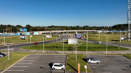 Aerial view of the airport entrance - Department of Canelones - URUGUAY. Photo #78510