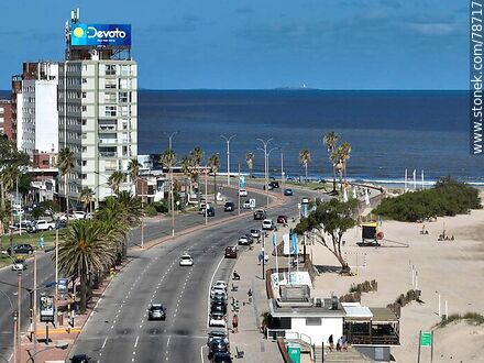 Aerial view of the Malvín promenade - Department of Montevideo - URUGUAY. Photo #78717