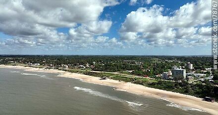 Aerial photo of Atlantida beach - Department of Canelones - URUGUAY. Photo #78767