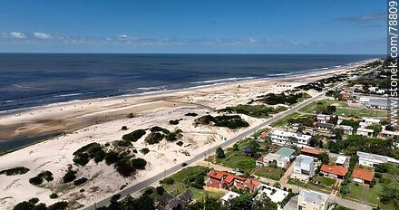 Aerial photo of the La Floresta beach promenade. - Department of Canelones - URUGUAY. Photo #78809