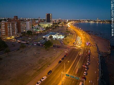 Aerial photo of the promenade and Ejido street. Ancap Station - Department of Montevideo - URUGUAY. Photo #78871