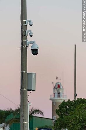 Surveillance cameras and the Punta Carretas lighthouse -  - MORE IMAGES. Photo #79062