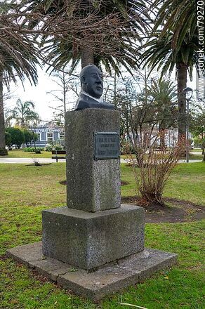 Busto de Álvaro Figueredo, poeta de Pan de Azúcar - Departamento de Maldonado - URUGUAY. Foto No. 79270
