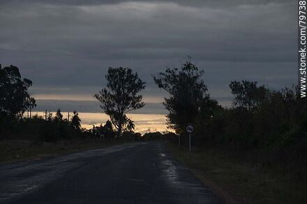Glow on the road after the storm - Department of Treinta y Tres - URUGUAY. Photo #79738