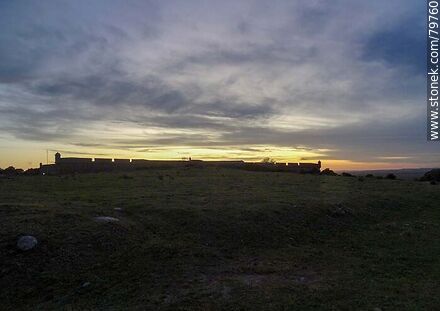 Silhouette of the fortress - Department of Rocha - URUGUAY. Photo #79760