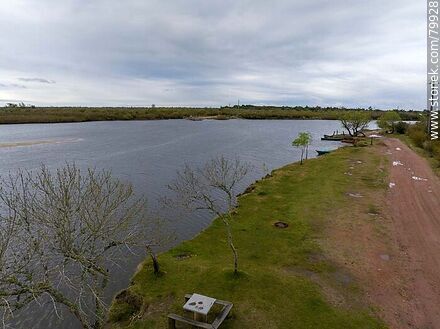 Vista aérea del arroyo El Parao - Department of Treinta y Tres - URUGUAY. Photo #79928