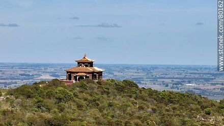 Aerial view of a Buddhist temple in the hills of Lavalleja near route 81. - Lavalleja - URUGUAY. Photo #80162