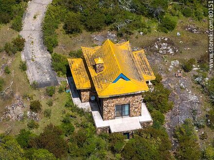Aerial view of a Buddhist temple in the hills of Lavalleja near route 81. - Lavalleja - URUGUAY. Photo #80151