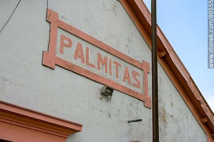 Estación de ferrocarril de Palmitas - Departamento de Soriano - URUGUAY. Foto No. 80555