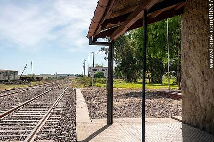 Estación de trenes Queguay - Departamento de Paysandú - URUGUAY. Foto No. 80637