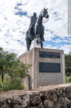 Monumento del Gral. Aparicio Saravia 1856 - 1904 - Departamento de Rivera - URUGUAY. Foto No. 81056