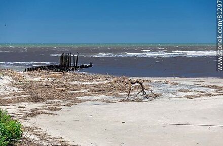 Mouth of the Andreoni Channel in the Atlantic Ocean - Department of Rocha - URUGUAY. Photo #81297