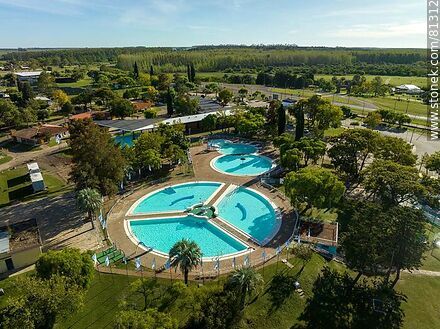Aerial view of Guaviyú Hot Springs - Department of Paysandú - URUGUAY. Photo #81312