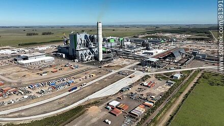 Aerial view of the pulp mill - Durazno - URUGUAY. Photo #81391