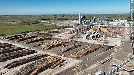 Aerial view of the pulp mill - Durazno - URUGUAY. Photo #81389