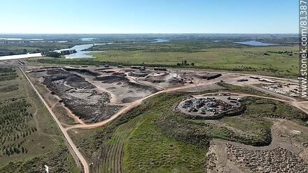 Aerial view of the pulp mill - Durazno - URUGUAY. Photo #81387