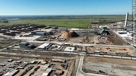 Aerial view of the pulp mill - Durazno - URUGUAY. Photo #81385