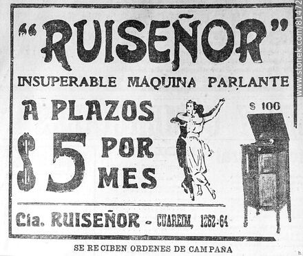 Old advertisement of the 