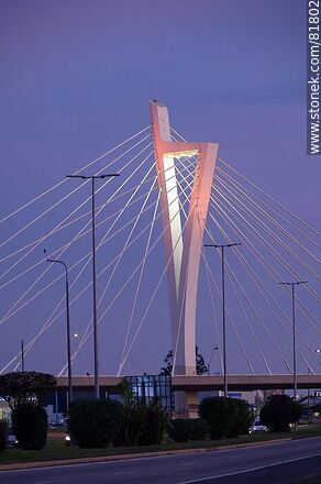 Puente de las Américas al anochecer - Departamento de Canelones - URUGUAY. Foto No. 81802