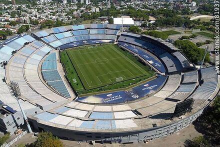 Vista aérea del estadio Centenario en 2019 - Departamento de Montevideo - URUGUAY. Foto No. 81937