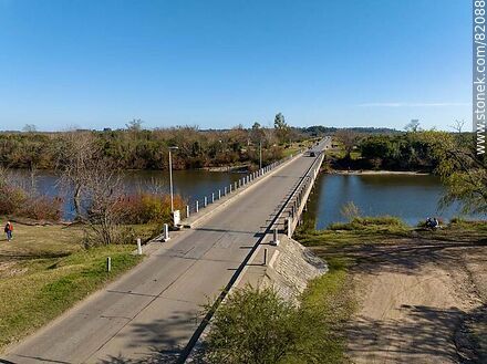 Aerial view of the old Route 11 bridge José 