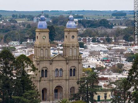 Aerial view of the Florida Cathedral - Department of Florida - URUGUAY. Photo #82432