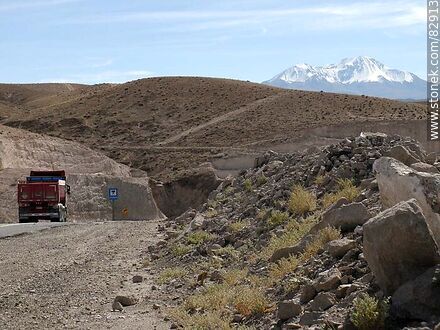 Camión en la ruta 11 - Chile - Otros AMÉRICA del SUR. Foto No. 82913