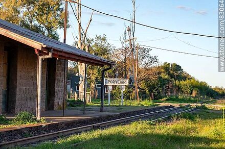 Estación de ferrocarril Porvenir - Departamento de Paysandú - URUGUAY. Foto No. 83064