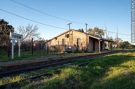 Estación de ferrocarril Porvenir - Departamento de Paysandú - URUGUAY. Foto No. 83062