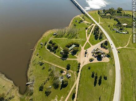 Vista aérea del Parque Andresito - Departamento de Flores - URUGUAY. Foto No. 83242