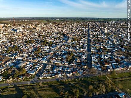 Aerial view of the capital city south of Route 3 - San José - URUGUAY. Photo #83256