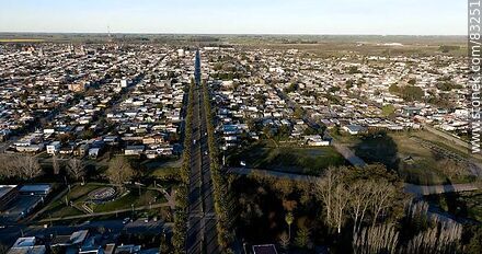 Vista aérea de la ruta 11 por la capital - Departamento de San José - URUGUAY. Foto No. 83251