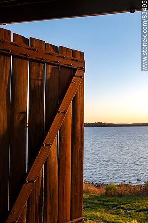 Shutter with view to the river - Soriano - URUGUAY. Photo #83495