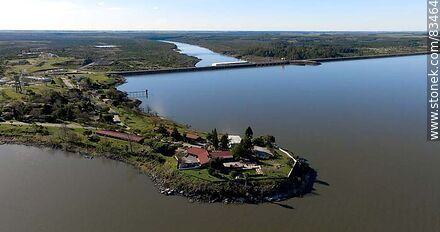 Aerial view of the peninsula where the Parador is located. - Soriano - URUGUAY. Photo #83464
