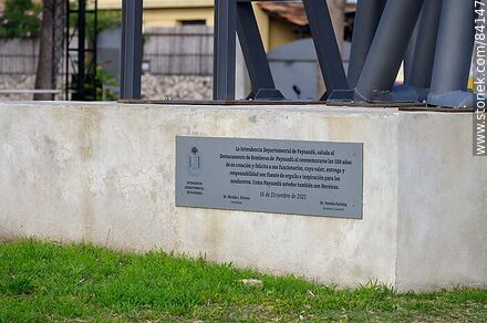 Homenaje al Destacamento de Bomberos de Paysandú - Departamento de Paysandú - URUGUAY. Foto No. 84147