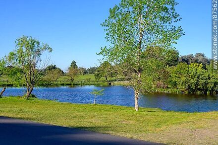Estanque en el Parque del Bicentenario - Departamento de Durazno - URUGUAY. Foto No. 87562