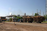 Planta industrial de ALUR. Tractor con zorra con caña de azúcar para su procesamiento. - Foto #36165