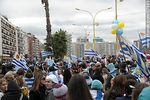Recibimiento de la Selección Uruguaya de Fútbol en la rambla de Pocitos de Montevideo el 13 de Julio de 2010. - Foto #37995